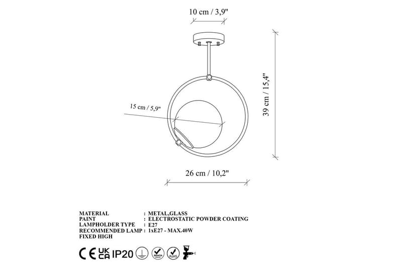 Loftlampe Dolcer Rany - Rany - Belysning - Lamper & indendørsbelysning - Loftlampe - Pendellamper & hængelamper