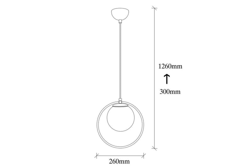Loftlampe Dolcer Sort / Hvid - Sort / Hvid - Belysning - Lamper & indendørsbelysning - Loftlampe - Pendellamper & hængelamper