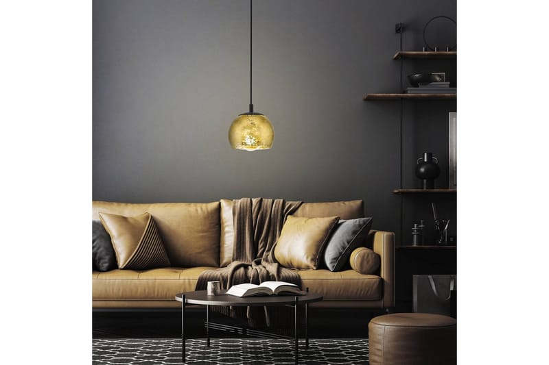 Loftlampe Eglo Albaraccin 190 mm - Guld/Sort - Belysning - Lamper & indendørsbelysning - Loftlampe - Pendellamper & hængelamper