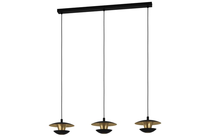 Loftlampe Eglo Nuvano 3 Lamper, Sort/Guld