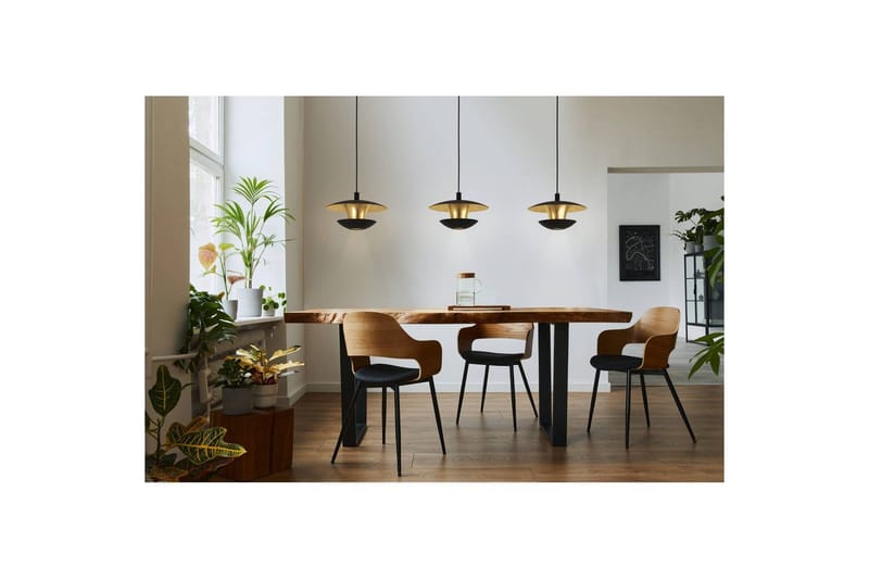 Loftlampe Eglo Nuvano 3 Lamper - Sort/Guld - Belysning - Lamper & indendørsbelysning - Loftlampe - Pendellamper & hængelamper