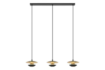 Loftlampe Eglo Nuvano 3 Lamper - Sort/Guld - Belysning - Lamper & indendørsbelysning - Loftlampe - Pendellamper & hængelamper