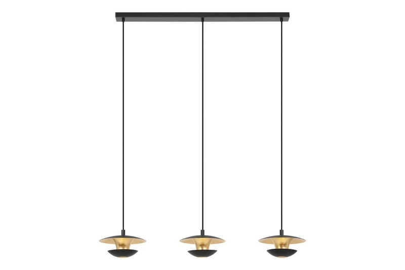 Loftlampe Eglo Nuvano 3 Lamper - Sort/Guld - Belysning - Lamper & indendørsbelysning - Loftlampe - Pendellamper & hængelamper