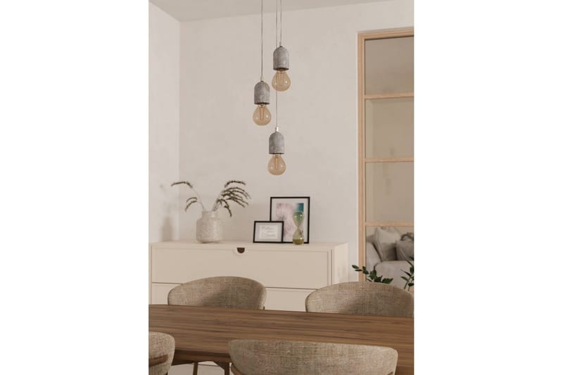 Loftlampe Eglo Silvares med 3 Lamper - Grå - Belysning - Lamper & indendørsbelysning - Loftlampe - Pendellamper & hængelamper