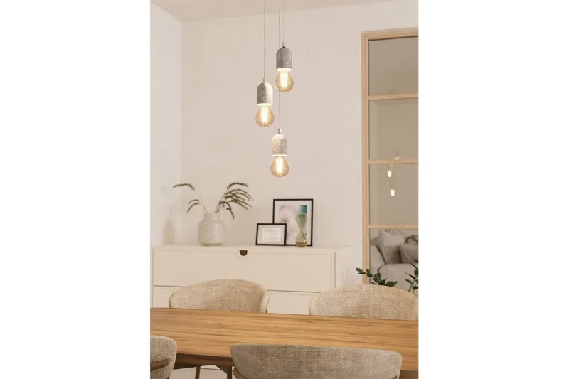 Loftlampe Eglo Silvares med 3 Lamper - Grå - Belysning - Lamper & indendørsbelysning - Loftlampe - Pendellamper & hængelamper