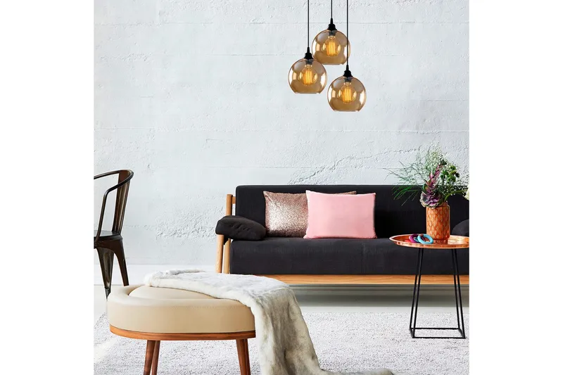 Loftlampe Elanorstead Three Rany / Sort - Guld/Sort - Belysning - Lamper & indendørsbelysning - Loftlampe - Pendellamper & hængelamper