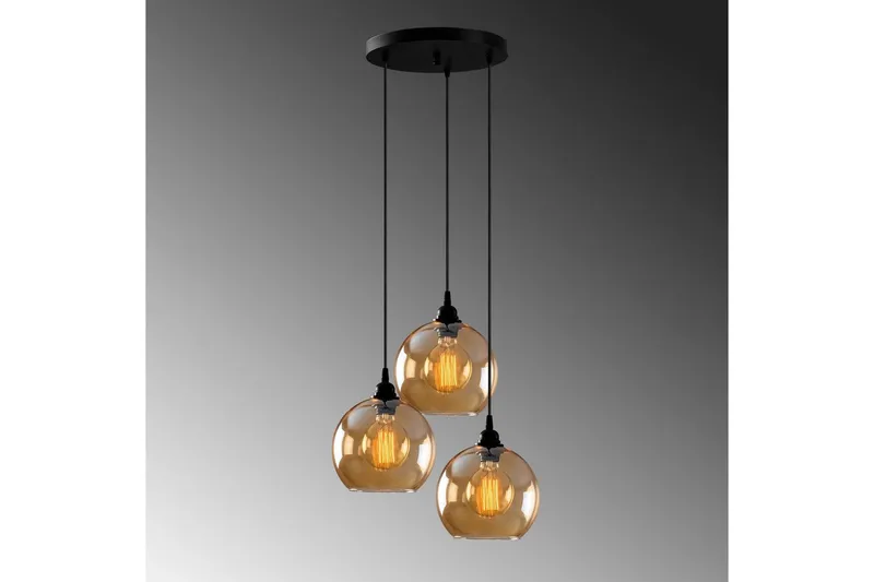 Loftlampe Elanorstead Three Rany / Sort - Guld/Sort - Belysning - Lamper & indendørsbelysning - Loftlampe - Pendellamper & hængelamper