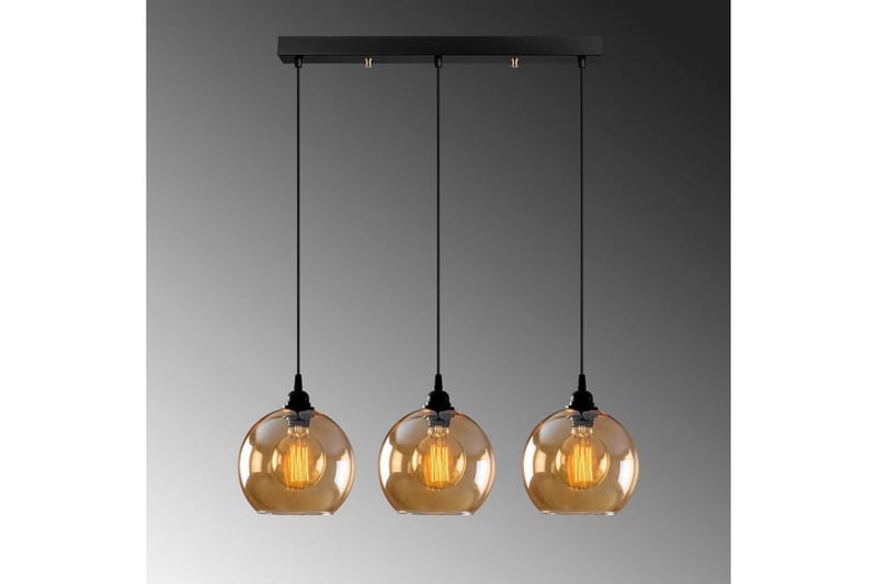 Loftlampe Elanorstead Tre Rany / Sort Vandret - Guld/Sort - Belysning - Lamper & indendørsbelysning - Loftlampe - Pendellamper & hængelamper