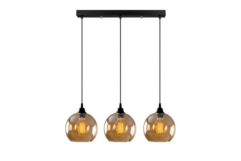 Loftlampe Elanorstead Tre Rany / Sort Vandret - Guld/Sort - Belysning - Lamper & indendørsbelysning - Loftlampe - Pendellamper & hængelamper