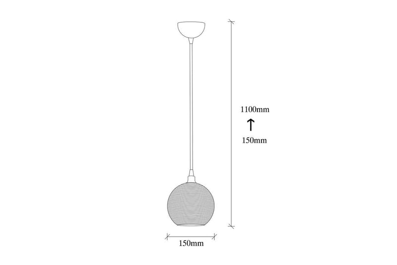 Loftlampe Elra Gul / Vintage - Gul / Vintage - Belysning - Lamper & indendørsbelysning - Loftlampe - Pendellamper & hængelamper