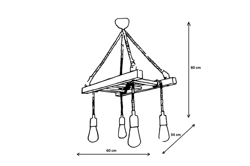Loftlampe Eluna Valnød - Brun - Belysning - Lamper & indendørsbelysning - Loftlampe - Pendellamper & hængelamper