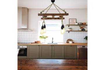 Loftlampe Eluna Valnød - Brun - Belysning - Lamper & indendørsbelysning - Loftlampe - Pendellamper & hængelamper