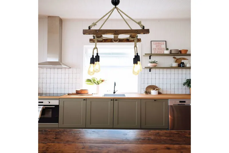 Loftlampe Eluna Valnød - Brun - Belysning - Lamper & indendørsbelysning - Loftlampe - Pendellamper & hængelamper