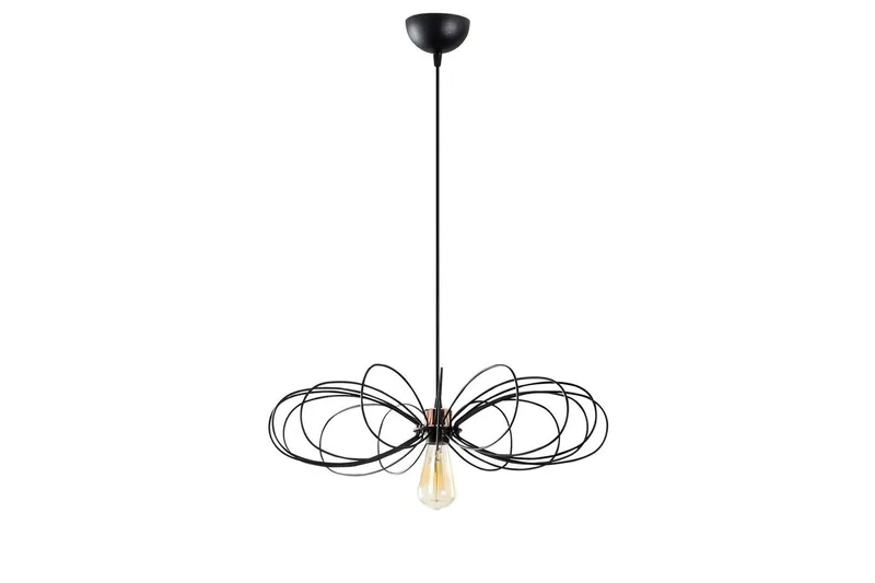 Loftlampe Emrith Sort, Sort