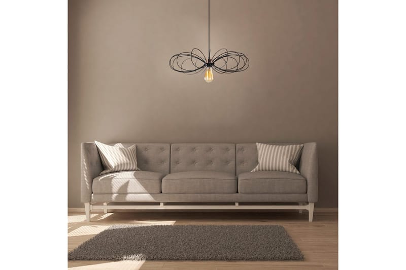 Loftlampe Emrith Sort - Sort - Belysning - Lamper & indendørsbelysning - Loftlampe - Pendellamper & hængelamper