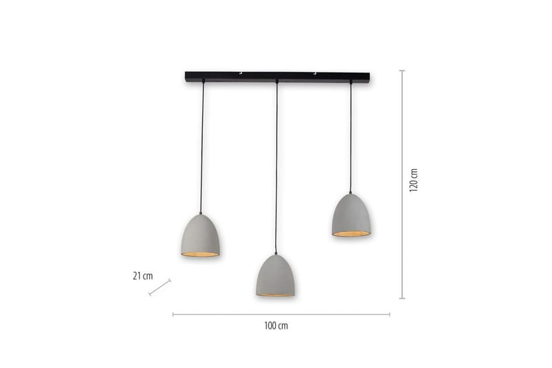 Loftlampe Eton - 21x120x100 cm - Belysning - Lamper & indendørsbelysning - Loftlampe - Pendellamper & hængelamper