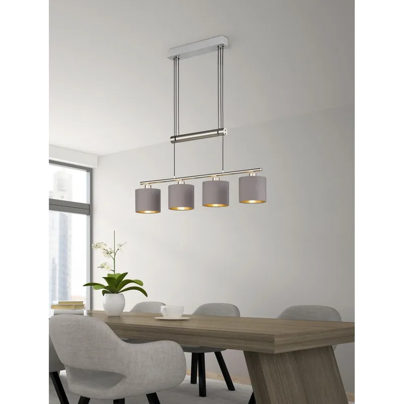 Loftlampe Garda - Børstet stål - Belysning - Lamper & indendørsbelysning - Loftlampe - Pendellamper & hængelamper