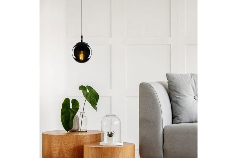 Loftlampe Giuseppe Sort / Røg - Sort / Røg - Belysning - Lamper & indendørsbelysning - Loftlampe - Pendellamper & hængelamper