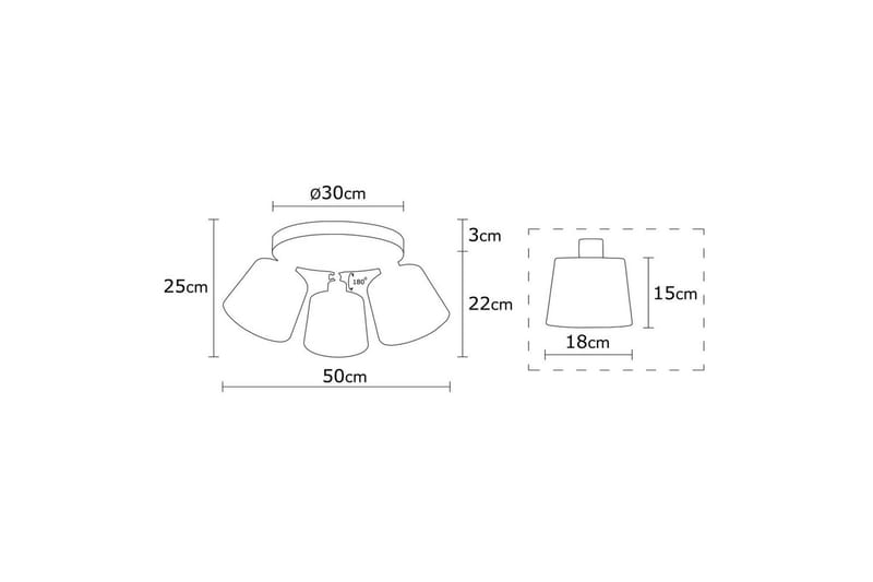 Loftlampe Gulliser Sølv - Sølv - Belysning - Lamper & indendørsbelysning - Loftlampe - Plafond