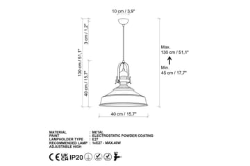 Loftlampe Håndværk Grøn - Grøn - Belysning - Lamper & indendørsbelysning - Loftlampe - Pendellamper & hængelamper