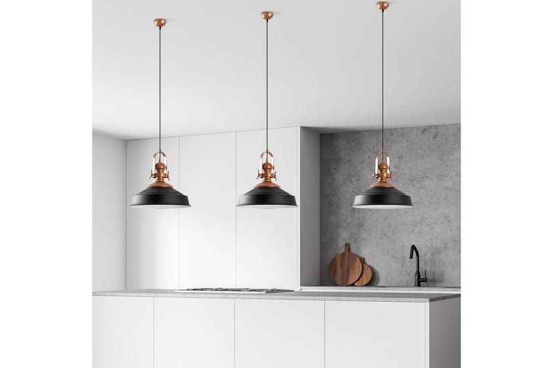 Loftlampe Håndværk Sort - Sort - Belysning - Lamper & indendørsbelysning - Loftlampe - Pendellamper & hængelamper
