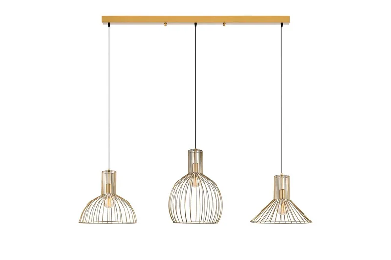 Loftlampe Halven Gold, Guld