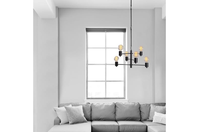 Loftlampe Hexaia Op Sort - Sort - Belysning - Lamper & indendørsbelysning - Loftlampe - Pendellamper & hængelamper