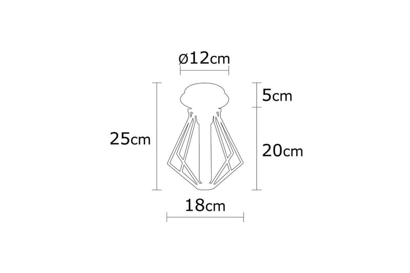 Loftlampe Hillmere Sort - Sort - Belysning - Lamper & indendørsbelysning - Loftlampe - Pendellamper & hængelamper