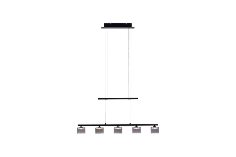 Loftlampe Hydra, Sort