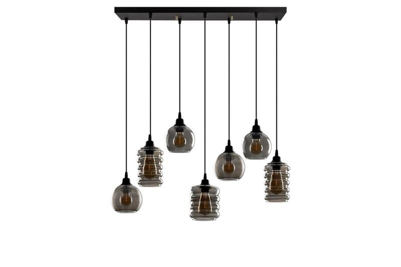 Loftlampe Ilena Røg, Antracit