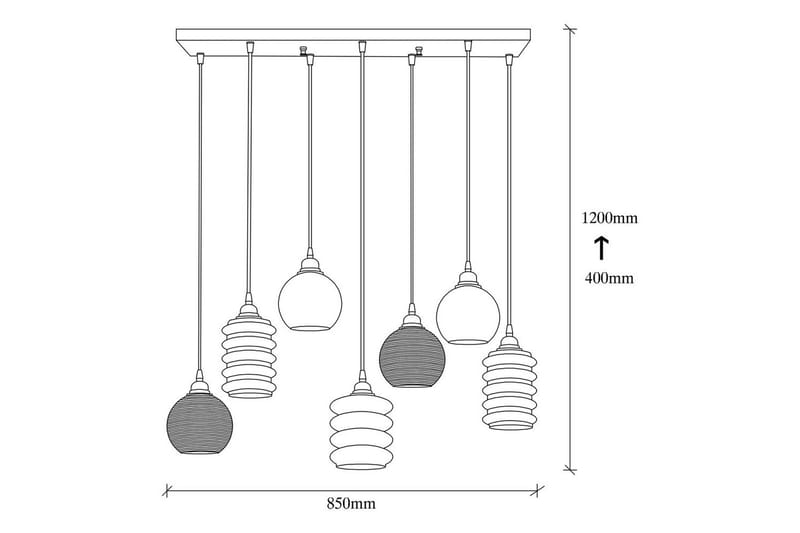 Loftlampe Ilena Røg - Antracit - Belysning - Lamper & indendørsbelysning - Loftlampe - Pendellamper & hængelamper