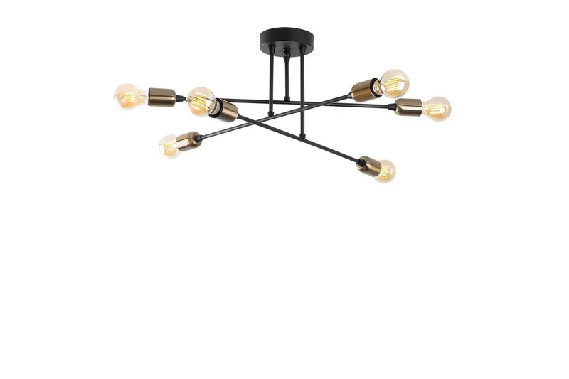 Loftlampe Jandor Sort, Sort
