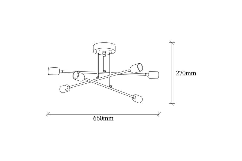 Loftlampe Jandor Sort - Sort - Belysning - Lamper & indendørsbelysning - Loftlampe - Pendellamper & hængelamper