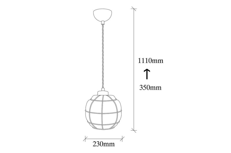 Loftlampe Jaran Kobber Enkelt stik - Enkelt stik - Belysning - Lamper & indendørsbelysning - Loftlampe - Pendellamper & hængelamper