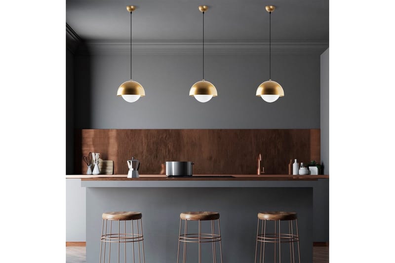 Loftlampe Jarnel Rany - Guld - Belysning - Lamper & indendørsbelysning - Loftlampe - Pendellamper & hængelamper