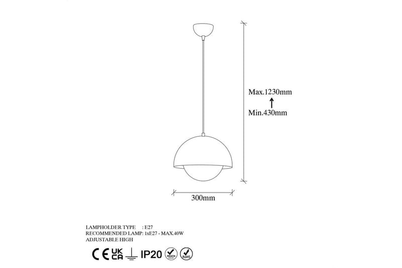 Loftlampe Jarnel Rany - Guld - Belysning - Lamper & indendørsbelysning - Loftlampe - Pendellamper & hængelamper