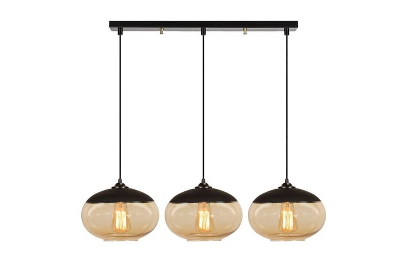 Loftlampe Jeba Tre Sort / Honning - Sort - Belysning - Lamper & indendørsbelysning - Loftlampe - Pendellamper & hængelamper