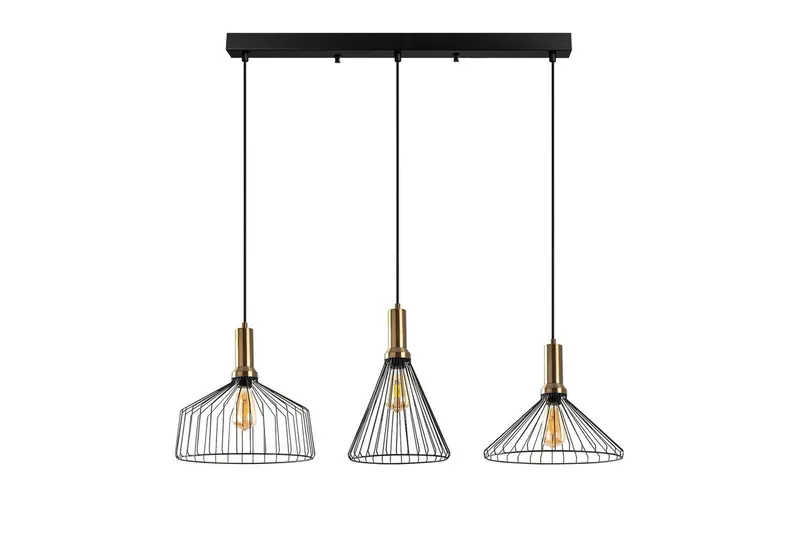 Loftlampe Kære Sort / Antik, Kobber/Sort