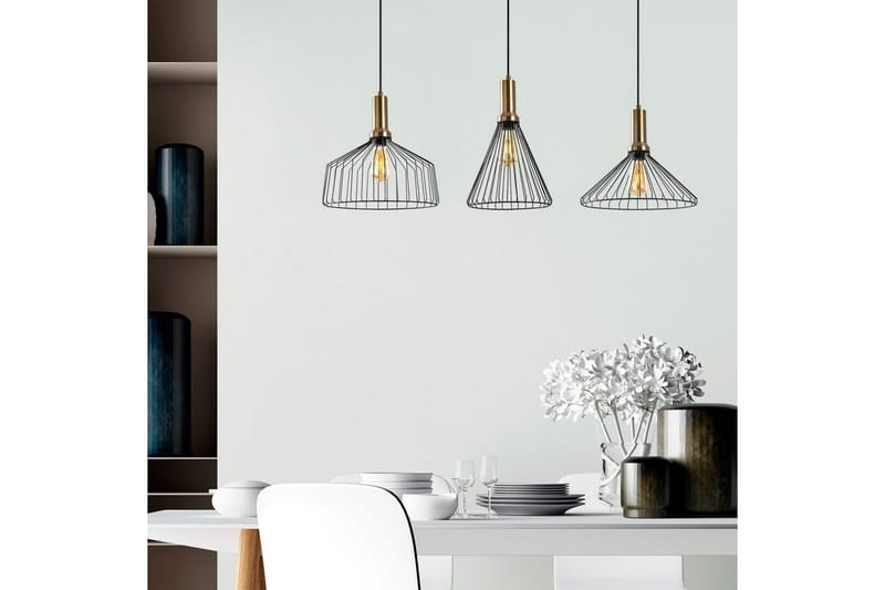 Loftlampe Kære Sort / Antik - Kobber/Sort - Belysning - Lamper & indendørsbelysning - Loftlampe - Pendellamper & hængelamper