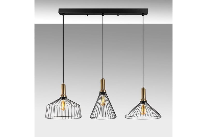 Loftlampe Kære Sort / Antik - Kobber/Sort - Belysning - Lamper & indendørsbelysning - Loftlampe - Pendellamper & hængelamper