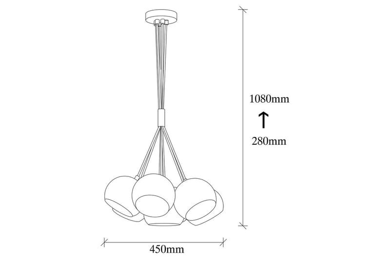 Loftlampe Kelorn Sort / Rany - Guld/Sort - Belysning - Lamper & indendørsbelysning - Loftlampe - Pendellamper & hængelamper