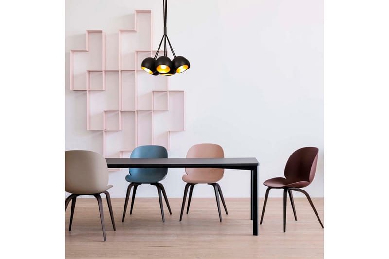 Loftlampe Kelorn Sort / Rany - Guld/Sort - Belysning - Lamper & indendørsbelysning - Loftlampe - Pendellamper & hængelamper