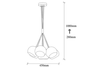 Loftlampe Kelorn Sort / Rany - Guld/Sort - Belysning - Lamper & indendørsbelysning - Loftlampe - Pendellamper & hængelamper