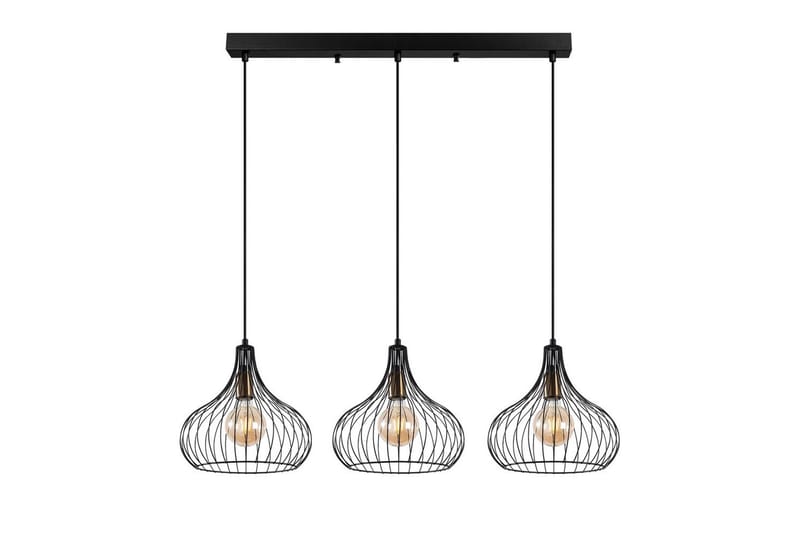 Loftlampe Kiron Sort / Antik Tre - Sort - Belysning - Lamper & indendørsbelysning - Loftlampe - Pendellamper & hængelamper