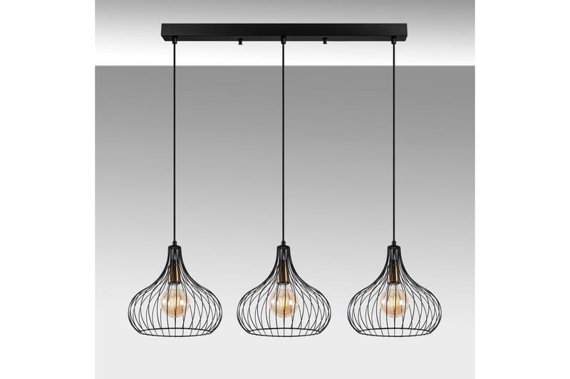 Loftlampe Kiron Sort / Antik Tre - Sort - Belysning - Lamper & indendørsbelysning - Loftlampe - Pendellamper & hængelamper