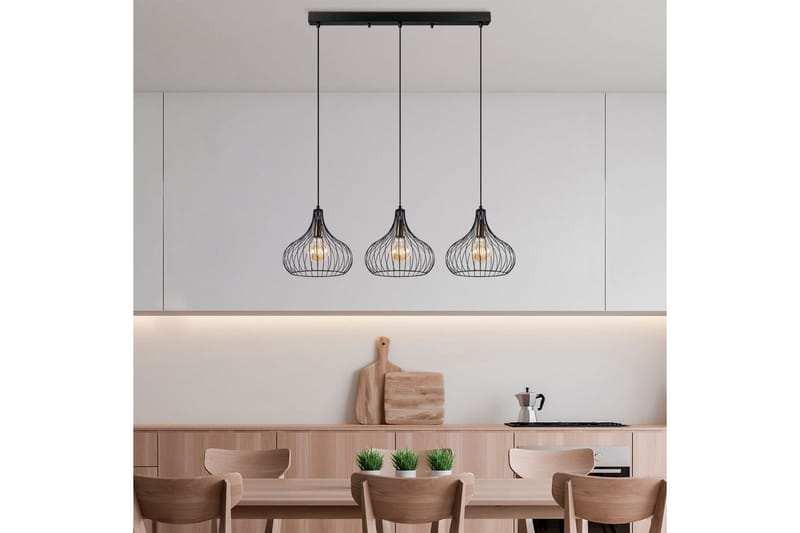 Loftlampe Kiron Sort / Antik Tre - Sort - Belysning - Lamper & indendørsbelysning - Loftlampe - Pendellamper & hængelamper