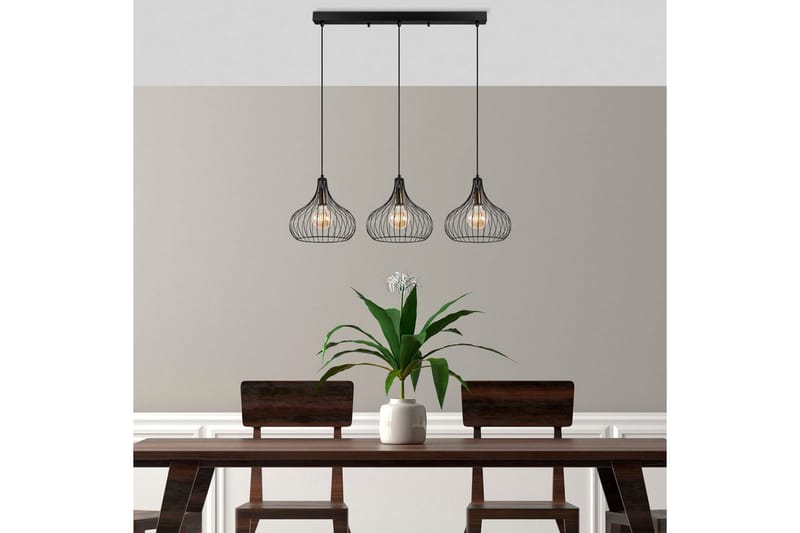 Loftlampe Kiron Sort / Antik Tre - Sort - Belysning - Lamper & indendørsbelysning - Loftlampe - Pendellamper & hængelamper