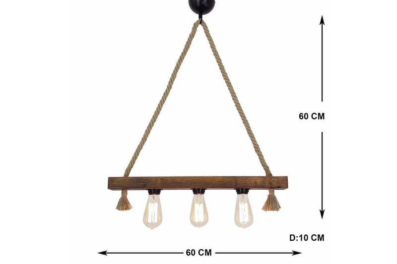 Loftlampe Kutuk Valnød - Brun - Belysning - Lamper & indendørsbelysning - Loftlampe - Pendellamper & hængelamper