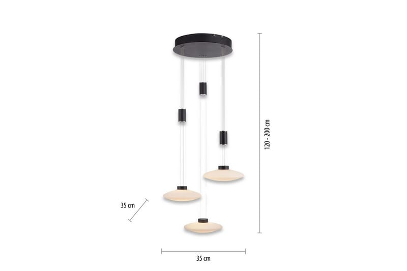 Loftlampe Lautada - 56x200x56 cm - Belysning - Lamper & indendørsbelysning - Loftlampe - Pendellamper & hængelamper