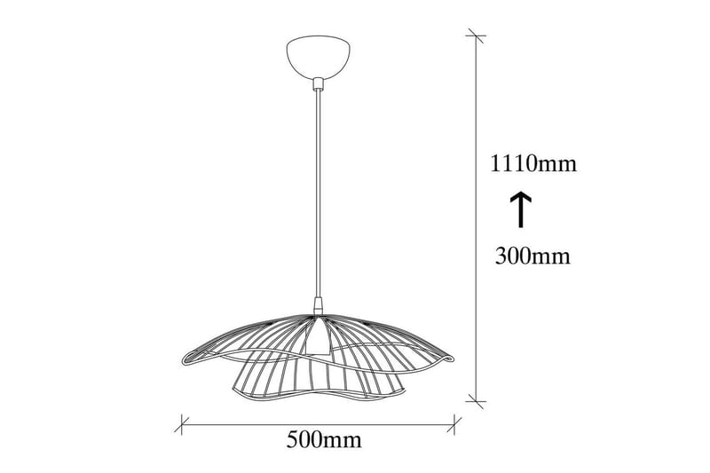 Loftlampe Majrula Blomst Vintage - Vintage - Belysning - Lamper & indendørsbelysning - Loftlampe - Pendellamper & hængelamper